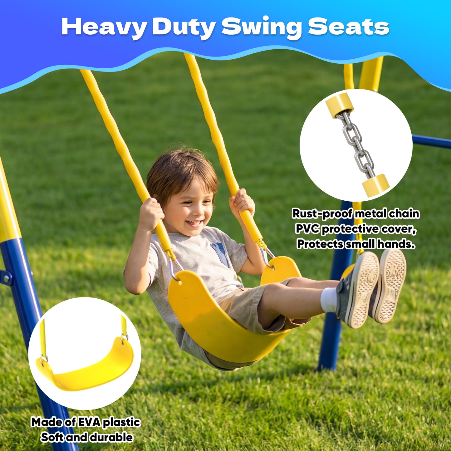 Swing Sets with Trampoline,Fashionsport Outfitters Heavy-Duty Outdoor Swing sets for Backyard,Playground,Outside Toys with Saucer Swing,Wave Slide,Belt Swing,Trapeze Bar,Basketball Hoop for Aged 3-12